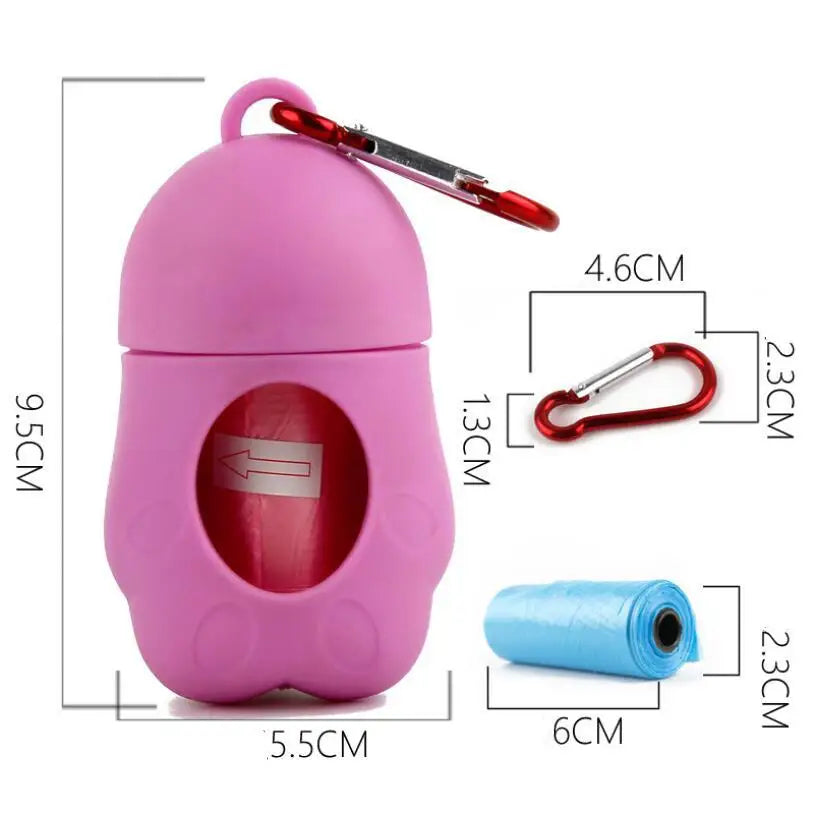 Pooper Scooper Dog Garbage Bags Portable Waste Bags Cat Poop Pick Up Extractive Clean-up Pet Outside Walk Hanging On The Leash