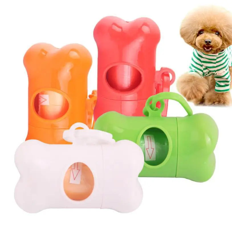Pooper Scooper Dog Garbage Bags Portable Waste Bags Cat Poop Pick Up Extractive Clean-up Pet Outside Walk Hanging On The Leash