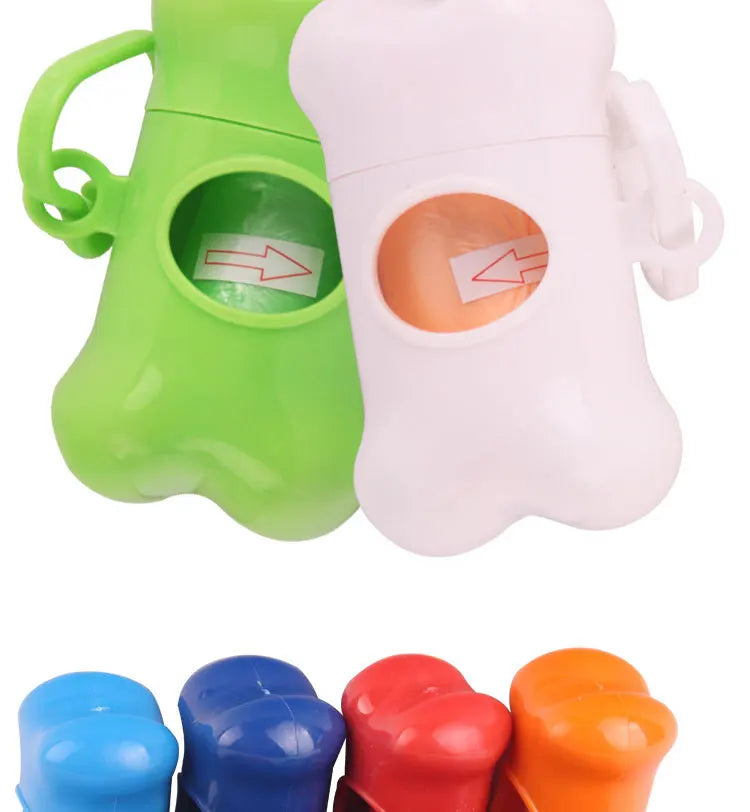 Pooper Scooper Dog Garbage Bags Portable Waste Bags Cat Poop Pick Up Extractive Clean-up Pet Outside Walk Hanging On The Leash