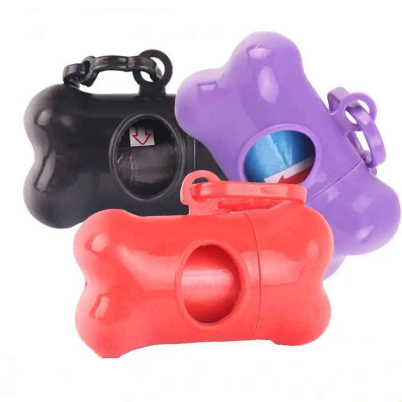 Pooper Scooper Dog Garbage Bags Portable Waste Bags Cat Poop Pick Up Extractive Clean-up Pet Outside Walk Hanging On The Leash