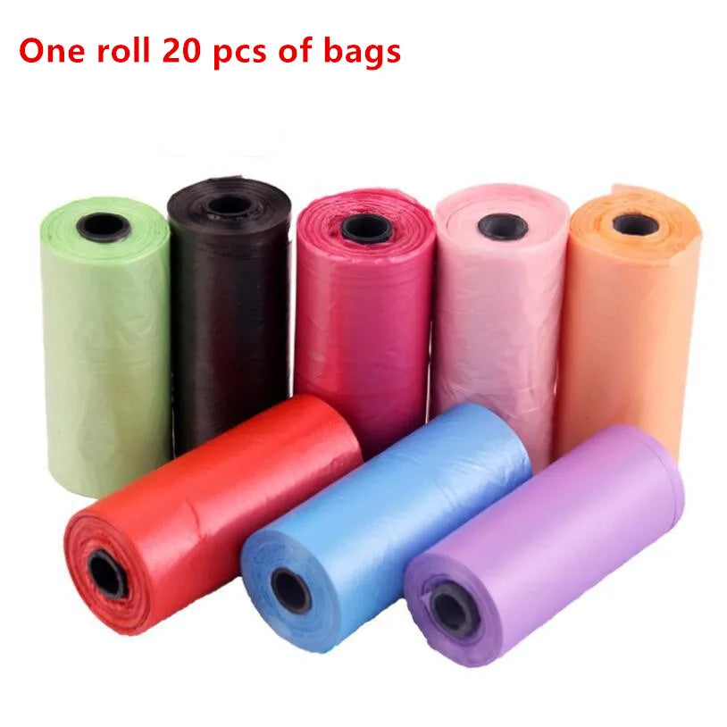 Pooper Scooper Dog Garbage Bags Portable Waste Bags Cat Poop Pick Up Extractive Clean-up Pet Outside Walk Hanging On The Leash