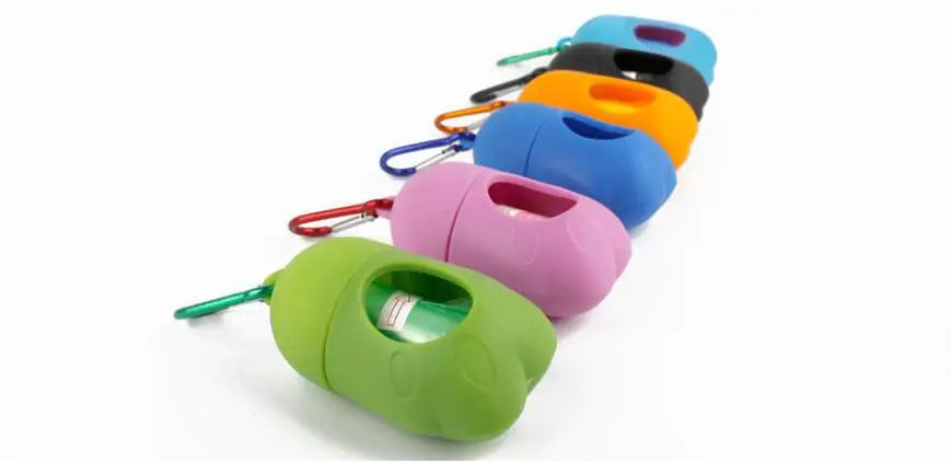 Pooper Scooper Dog Garbage Bags Portable Waste Bags Cat Poop Pick Up Extractive Clean-up Pet Outside Walk Hanging On The Leash
