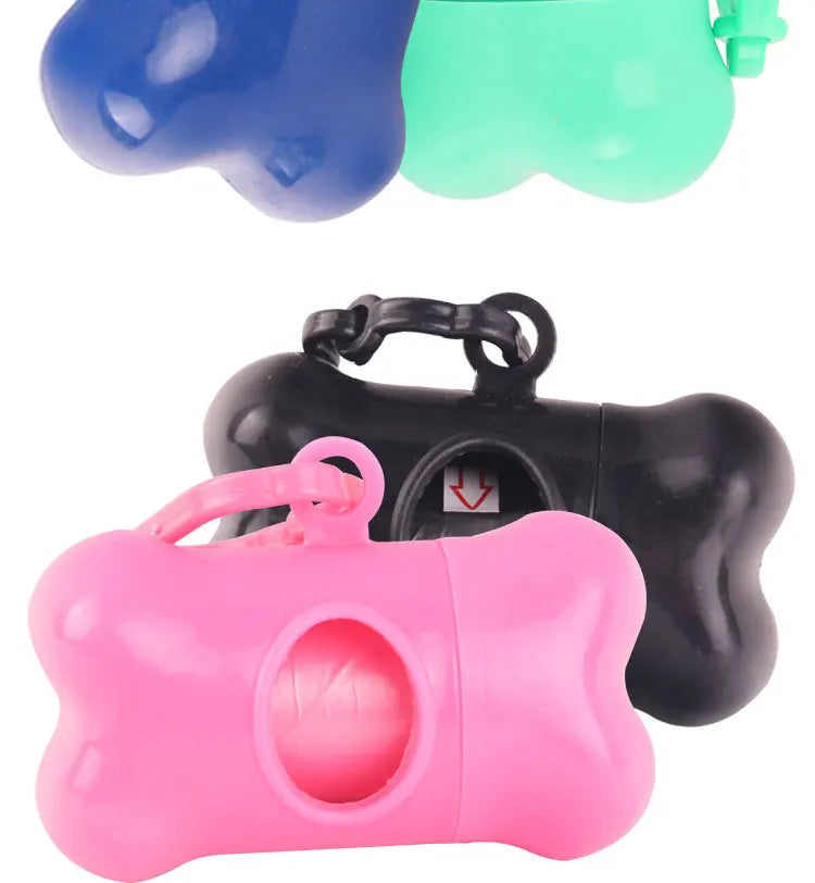 Pooper Scooper Dog Garbage Bags Portable Waste Bags Cat Poop Pick Up Extractive Clean-up Pet Outside Walk Hanging On The Leash