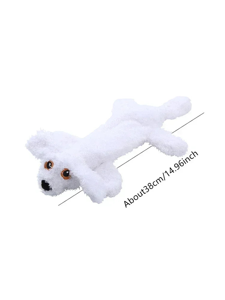 Plush fur shell dog toy Bite resistant vocal pet products Grinding teeth cleaning educational doll