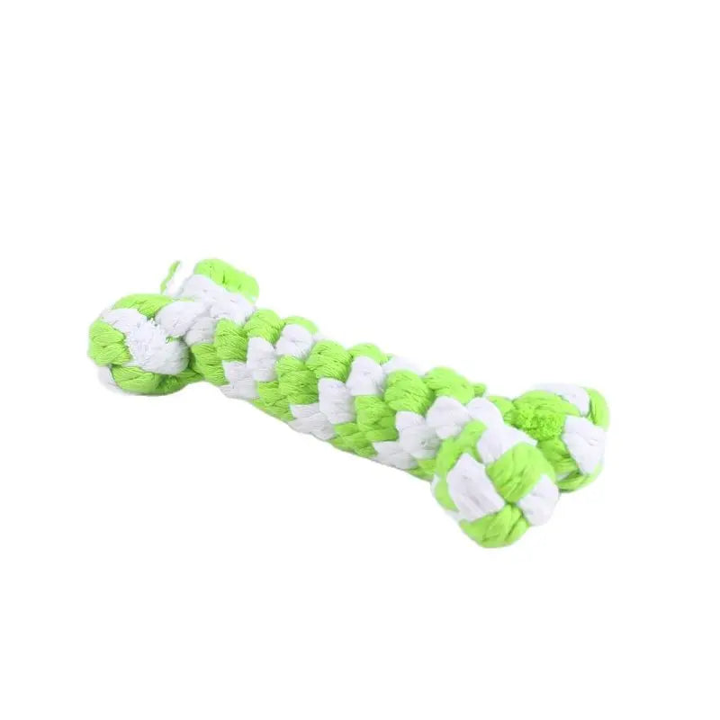 Dog Toys For Small Large Dogs Bones Shape Cotton Pet Puppy Teething Chew Bite Resistant Toy Pets Accessories Supplies 8 Colors
