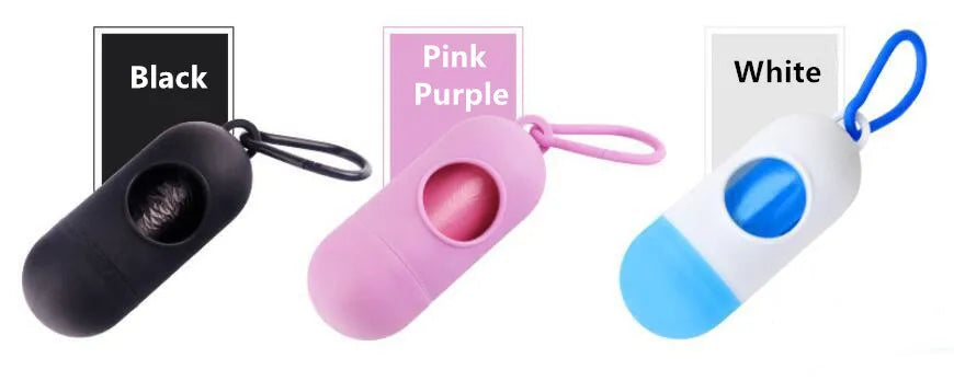 Pooper Scooper Dog Garbage Bags Portable Waste Bags Cat Poop Pick Up Extractive Clean-up Pet Outside Walk Hanging On The Leash