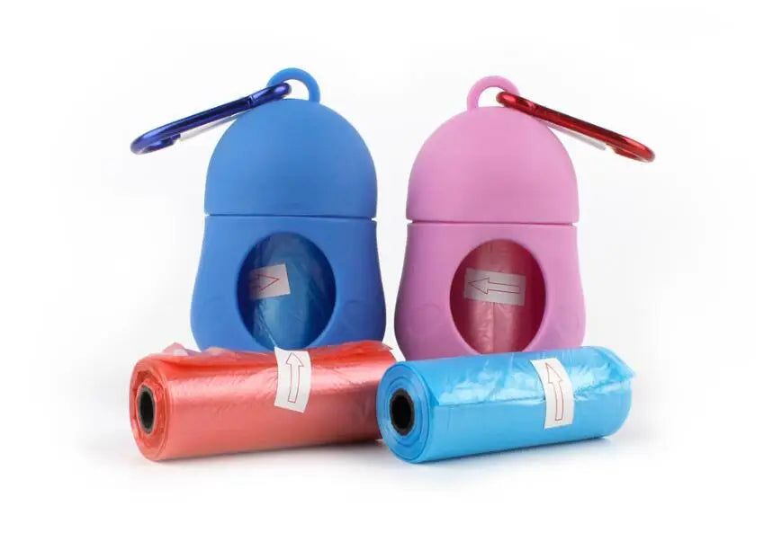 Pooper Scooper Dog Garbage Bags Portable Waste Bags Cat Poop Pick Up Extractive Clean-up Pet Outside Walk Hanging On The Leash