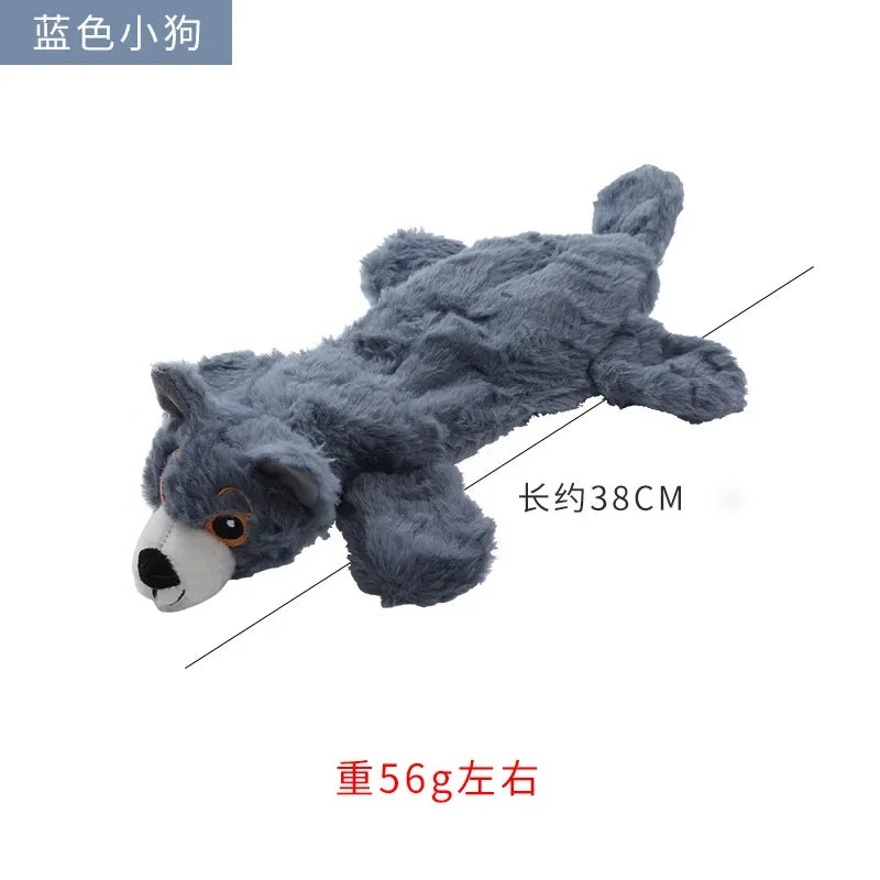 Plush fur shell dog toy Bite resistant vocal pet products Grinding teeth cleaning educational doll