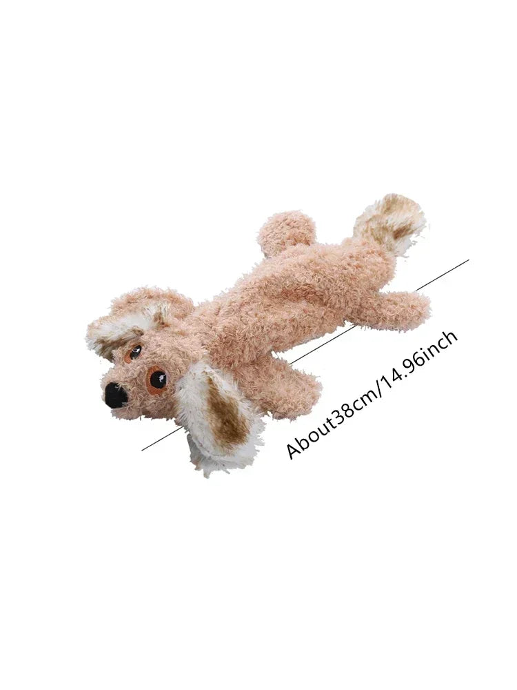 Plush fur shell dog toy Bite resistant vocal pet products Grinding teeth cleaning educational doll